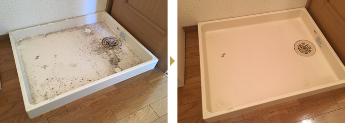 洗濯機パンクリーニング施工例