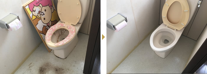 トイレクリーニング例